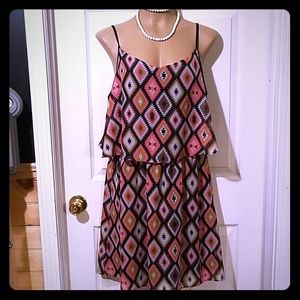 Sun dress with criss-cross back